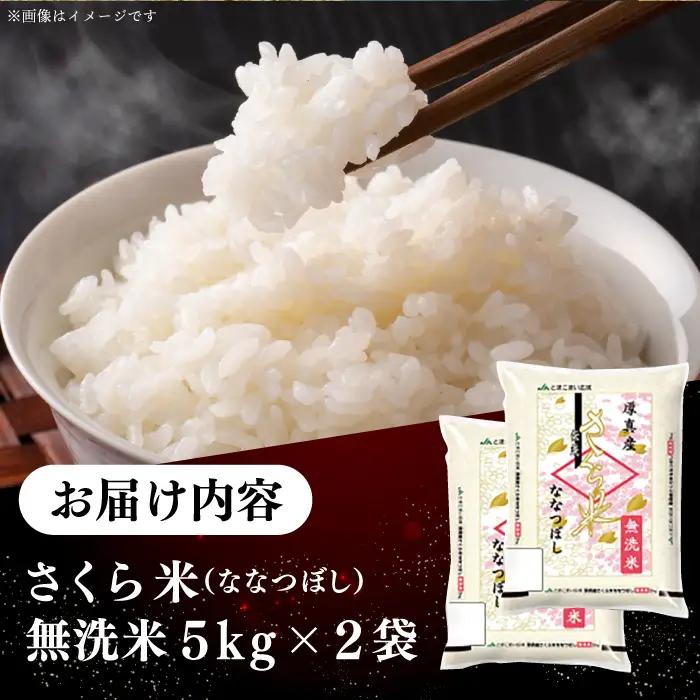 【令和7年産】【無洗米】 一等米 さくら米（ななつぼし）10kg 北海道 コメ こめ ブランド 銘柄 [AXAB034]
