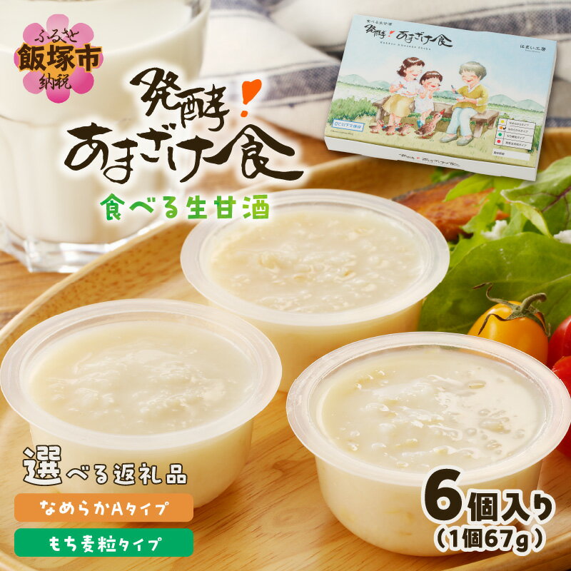 【ふるさと納税】＼種類が選べる／ 食べる生甘酒『発酵!あまざけ食』 なめらかAタイプ もち麦粒タイプ