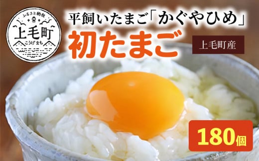 かぐやひめ「初たまご」180個【福岡上毛町産】　C00601-1