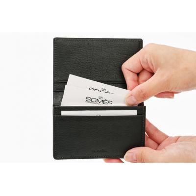 ふるさと納税 砂川市 SOMES 名刺入れ (ブラック) WF-15 [12260676-a]  ◎ |  | 02