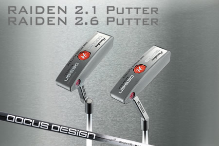 RAIDEN 2.1(クランク)／2.6(スラント) PUTTER カーボンシャフト装着モデル ゴルフ DOCUS クラブ パター ※離島への配送不可 _CZ63