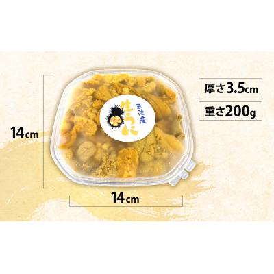 ふるさと納税 陸前高田市 三陸産 生うに 200g 塩水パック 獲れたその日に出荷 ウニ 雲丹 天然 濃厚 旬 |  | 01