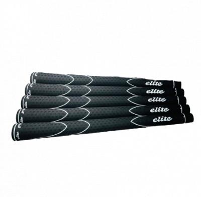 ふるさと納税 東大阪市 《バックラインなし/ブラック/5本》X360RUBBER　M58　ゴルフ練習器具　エリートグリップ