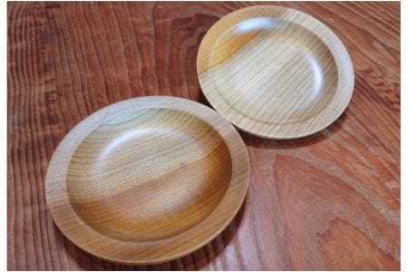 食卓に木の温もりを、5寸皿（54-04）