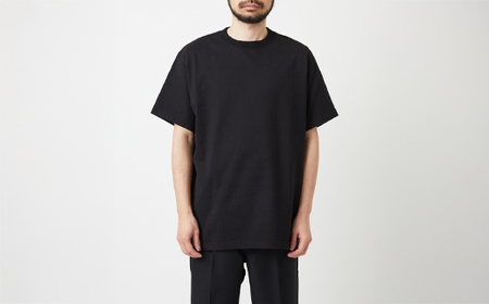 【Yonetomi】米富繊維 NEW BASIC T-SHIRT 黒 ブラック 服 洋服 ユニセックス メンズ レディース ブランド 数量限定 山形県 山辺町 サイズ3 yt-yttsk3