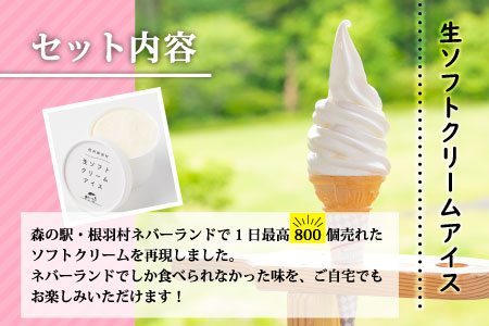 濃厚なのにかるい口どけ　生ソフトクリームアイス＆いちごアイス 8個セット 