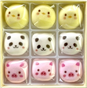 〈京の老舗和〉かわいい「和スイーツ」セット（ねこもにゃか＆あにまろ＆ラムネ金平糖）最中 マシュマロ こんぺいとう
