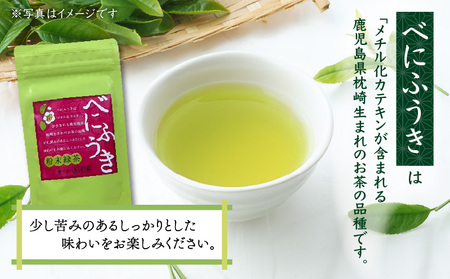 べにふうき 粉末緑茶 1袋 K111-041_01 お茶 tea べにふうき 苦味 飲みやすい 緑茶 グリーンティー 鹿児島茶 緑茶粉末 料理 お菓子 枕崎 美味しい リラックス おもてなし 贈り物 