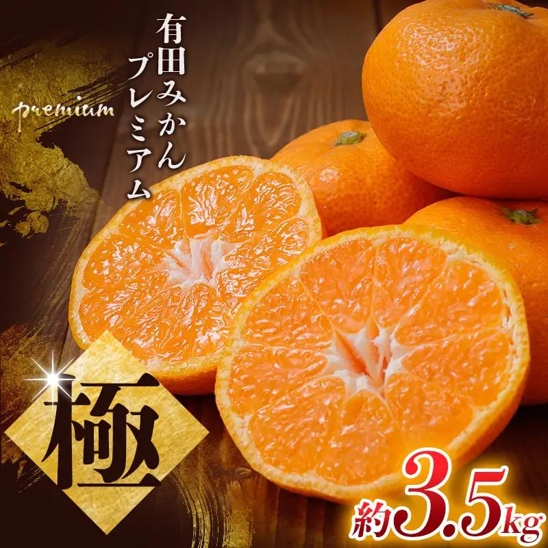 【先行予約】 ＼光センサー選別／極 有田みかんプレミアム 約3.5kg【光センサー 高糖度選別品】2S～Lサイズ 有機質肥料100% ※2026年11月～2027年1月に順次発送予定 ※北海道・沖縄・離島への配送不可 【nuk168C】