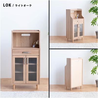 ふるさと納税 大川市 ピグミー ミドルキャビネット ライトオーク(幅60高さ124) |  | 03