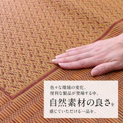 ふるさと納税 八代市 い草を使って織り上げたラグ『DXランクス』191cm×300cm:ベージュ_022-6497 |  | 01
