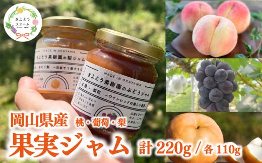 【期間限定】果樹園の品種を楽しむ果実ジャム 2種 (岡山県産) 【KF-K002-03】