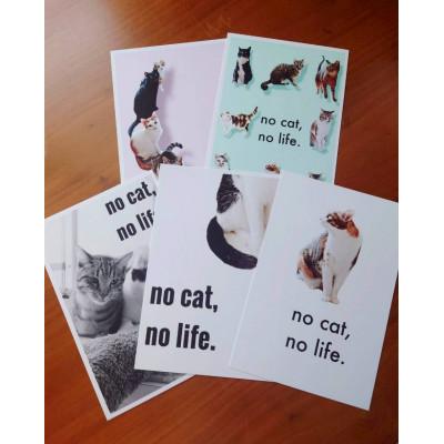 ふるさと納税 茨木市 【保護猫ルームえびす】猫型コースターとキーホルダーの手作りセット(ポストカード1枚付き) |  | 03