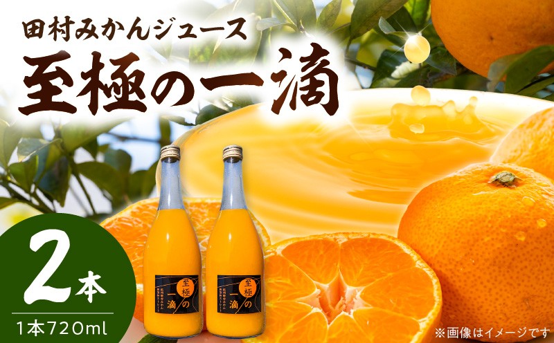 
                  DE6106n_田村みかんジュース 至極の一滴 720ml×2本【和歌山 ミカンジュース ストレート 果汁100% 有田みかん 田村みかん 無添加】
                