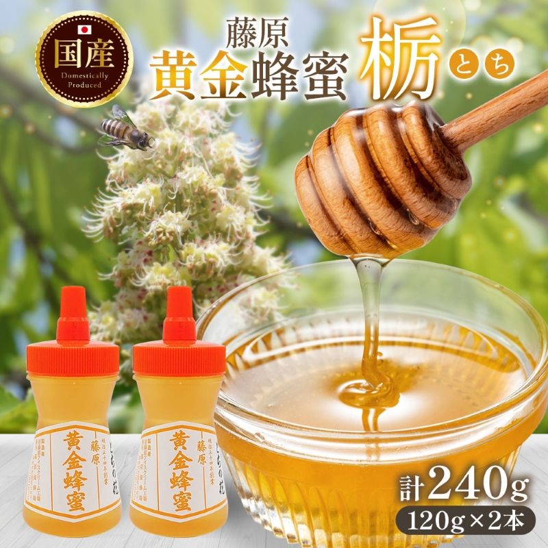 【ふるさと納税】 はちみつ 栃 藤原黄金蜂蜜 計240g 国産はちみつ 純粋はちみつ 天然 無添加 単花蜜 とち 朝しぼり 完熟 ハチミツ 蜂蜜 パン 菓子 トースト 岩手県 盛岡市 東北 岩手 盛岡 藤原養蜂場