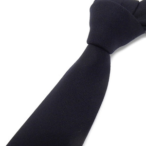 ウールネクタイ 濃紺/無地 【石敬毛織株式会社】 尾州 ウール ネイビー[AEAF017]