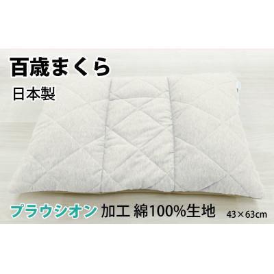 ふるさと納税 泉大津市 百歳まくら　43×63cm　ミステリアスグレー色　高さ調整可　洗濯可　K20PR43G