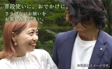 陶器婚式セット（タイルピンバッジ・ピアス） 『草花文藤』柄【七窯社】 装飾品 ファッション アクセサリー かわいい おしゃれ [TAP018]