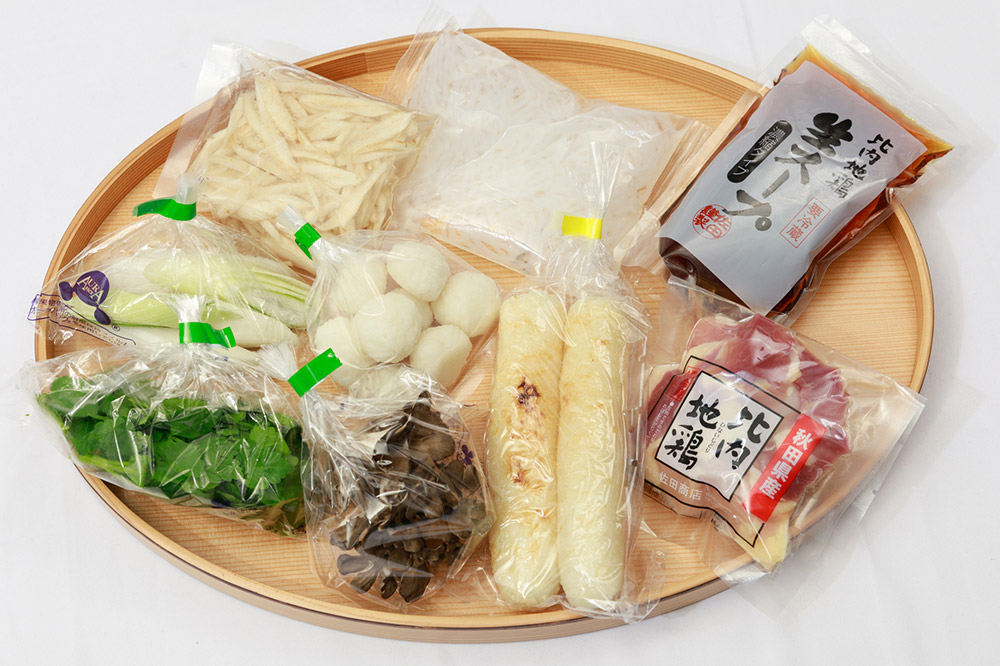 【1月発送】きりたんぽ 佐田商店 の きりたんぽ鍋 セット 1人前 秋田 手作りきりたんぽ2本入 比内地鶏 冷蔵