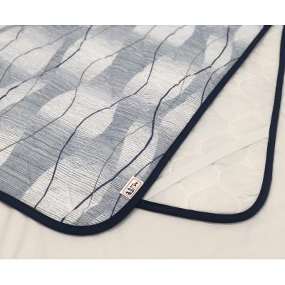 ふるさと納税 泉大津市 コットン100%　高島ちぢみ　さらさらキルト敷パット(約100×205cm)　FNP-006 |  | 02