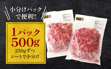 宮崎牛 切り落とし (500g×2) 合計1kg