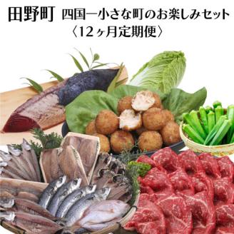 【四国一小さなまち】≪2024年1月発送開始≫★定期便 12ヶ月★～田野町お楽しみセット12回コース『A』～