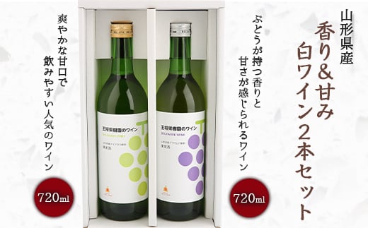 
【王将果樹園】オリジナルワイン白（香りのナイアガラ＆甘味のデラウェア）2本セット F2Y-8147
