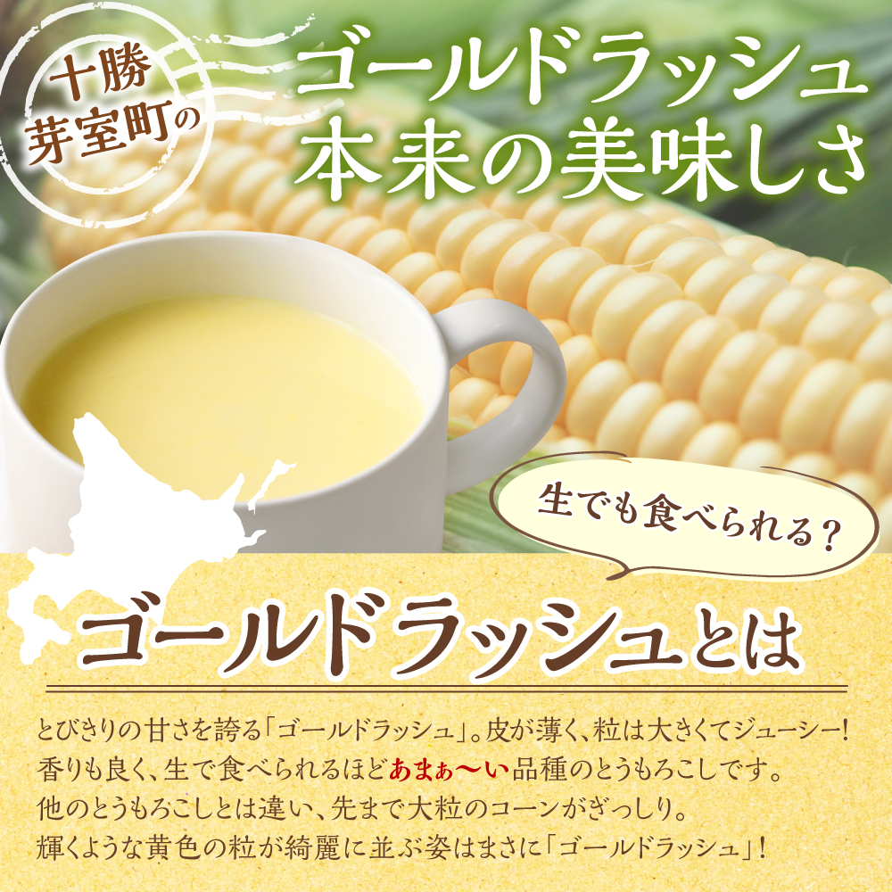 「マツコの知らない世界」で紹介されました！北海道十勝芽室町 十勝産ゴールドラッシュのコーンスープ 　10袋　me003-030c-10 10袋