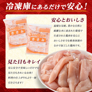 鹿児島県産 若鶏 ささみ 4kg（2kg×2袋）パック 鹿児島県産【まつぼっくり】matu-1443