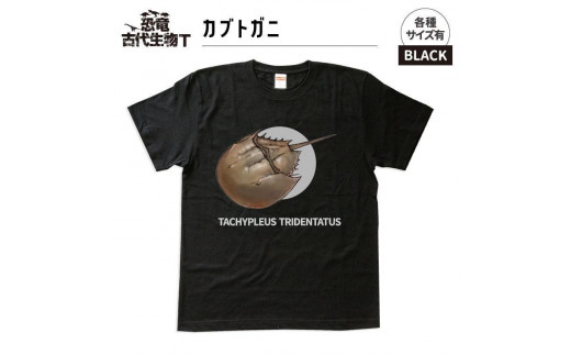 恐竜・古代生物Tシャツ　カブトガニ　サイズ140（キッズ・ユニセックス）