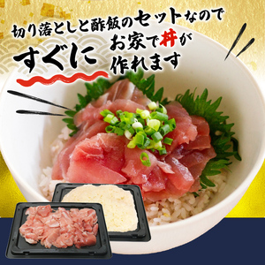 マグロ 鉄火丼 中トロ 切り落とし 丼 南鮪 南まぐろ まぐろ 酢飯 シャリ