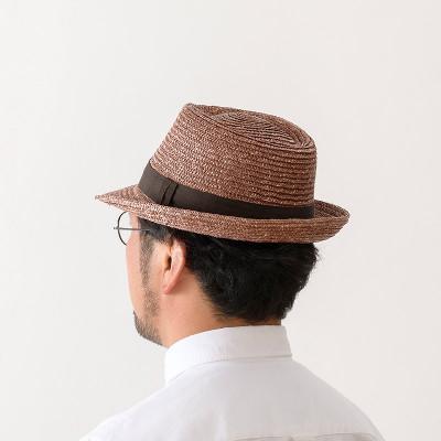 ふるさと納税 春日部市 春日部市伝統工芸品田中帽子店　麦わら中折れ ノア ブラウン 頭囲59cm(UK-H005-L-BR) |  | 03