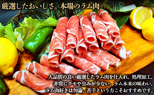 【お試し用】北海道民おすすめ『ラムしゃぶ』500g×2パック1kg BRTI014_イメージ3