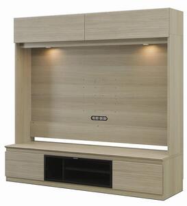 シャルム 幅180cm 壁面テレビ台 壁掛け金具付 TVボード グレージュ テレビボード 壁面収納 テレビ台