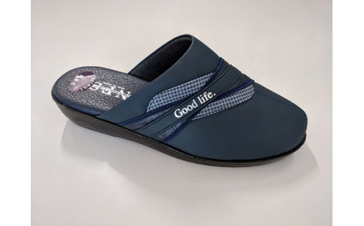 紳士用防寒サンダル　JK 385 A（ネイビー / L）