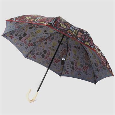 ふるさと納税 富士河口湖町 槙田商店【晴雨兼用】折りたたみ傘 スティグ リンドベリ【HERBARIUM】(ハーバリウム) 赤 |  | 02