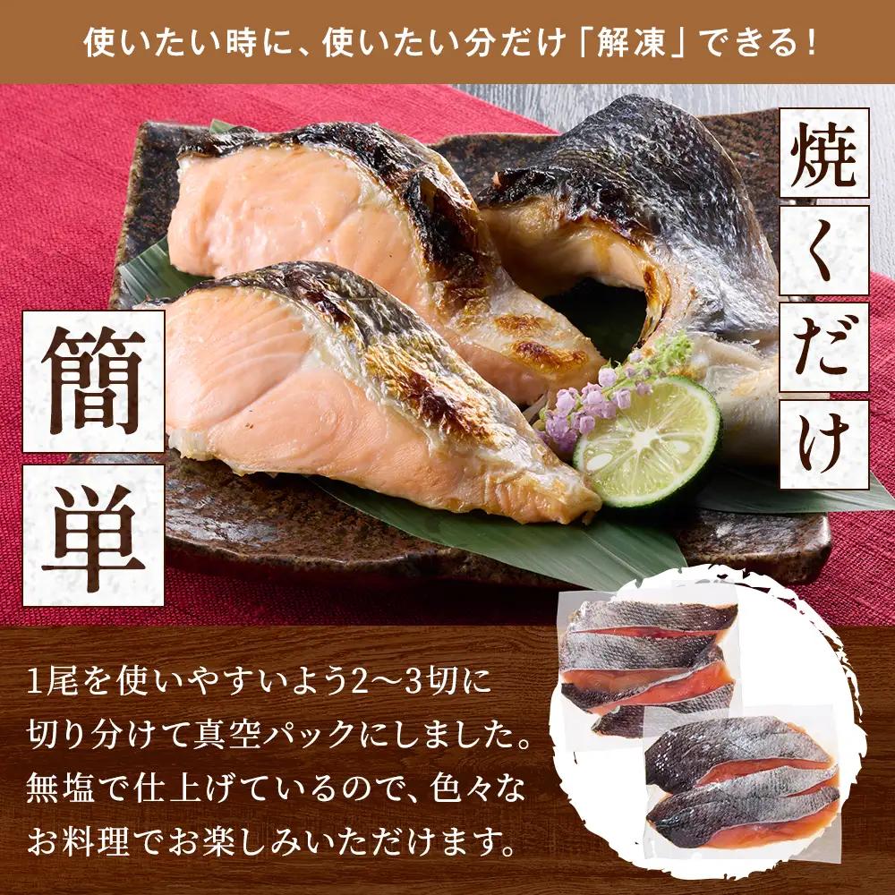 北海道道東産　活き〆時知らず鮭半身切身(小)約900g-1kg 北海道 人気 おすすめ さけ 天然_サケ しゃけ ときしらず トキシラズ 冷凍 真空パック 個包装 小分け 鮭切身 切り身 無塩 サーモ
