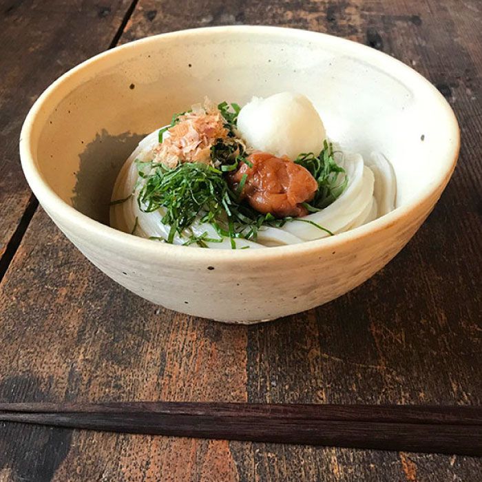 アイボリー 麺鉢5個セット≪糸島≫【うつわと手仕事の店 研】器/陶器/食器/手作り/クラフト [ARD022]