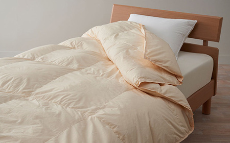 【甲州羽毛ふとん】洗える羽毛肌掛けふとん(セミダブル)17【1297008】