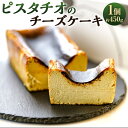 【ふるさと納税】ピスタチオのチーズケーキ 1個 約450g バスクチーズケーキ ピスタチオ チーズケーキ ケーキ デザート おやつ 洋菓子 スイーツ 九州 福岡県 太宰府市 送料無料