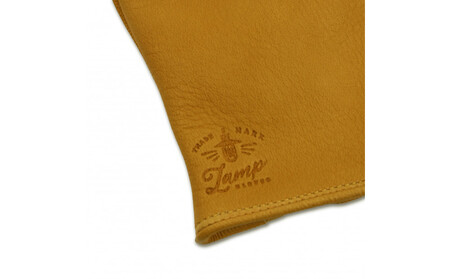 LAMP GLOVES -UTILITY GLOVE MID -(カラー：キャメル／サイズ：M)【革手袋 レザー グローブ 鹿革 メンズ レディース Lamp gloves ランプグローブス ミッド 