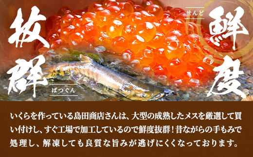北海道標津産醤油いくら400g(200g×2) イクラ 人気 おすすめ 醤油漬け 小分け さけ 天然【配送不可地域：離島】【1576551】