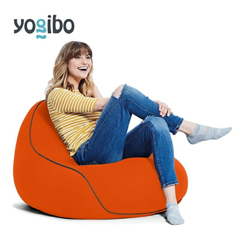 【ふるさと納税】ビーズクッション ヨギボー ラウンジャー オレンジ Yogibo Lounger 1人掛け 背もたれ ローソファ パーソナルチェア 洗えるカバー 一人暮らし インテリア ギフト プレゼント 結婚祝い 誕生日　お届け：入金確認後、約1ヶ月～2か月お時間を頂く場合があります