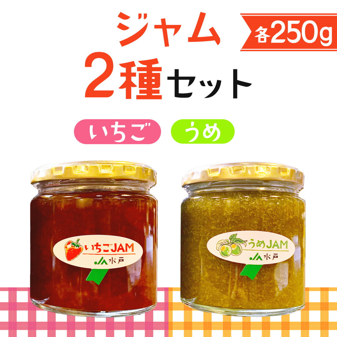 【ふるさと納税】ジャム2種セット【いちご・うめ】コンフィチュール フルーツジャム 2種類 梅 ume イチゴ ストロベリー strawberry パン 食パン 朝食 アレンジ お菓子作り ヨーグルト 炭酸水 炭酸割り 詰合せ 果物 フルーツ 茨城県 道の駅かつら