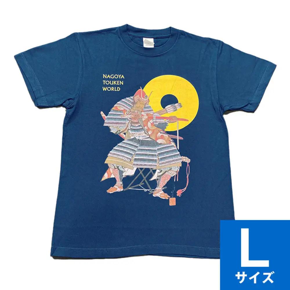 オリジナル【加藤清正Tシャツ】Lサイズ（ネイビー）／名古屋刀剣博物館