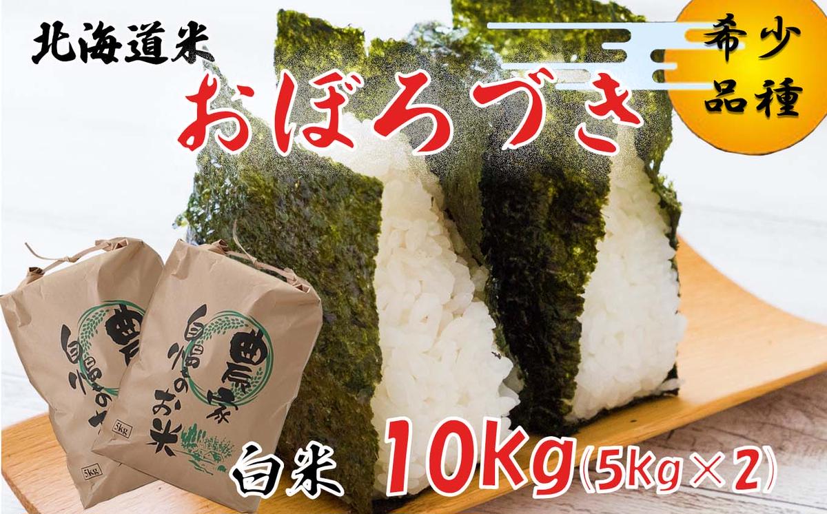 ＜ 10月中旬から順次発送 ＞ 新米 令和7年度産 北海道米 おぼろづき 白米 10kg (5kg×2) 北海道 新ひだか町 ＜ 予約受付 ＞