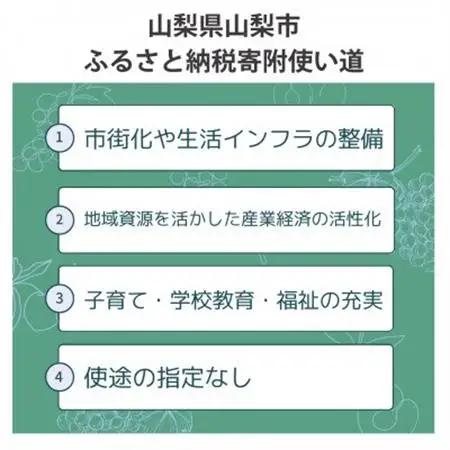 【返礼品なし】山梨県山梨市への応援寄附金(1口1,000円)