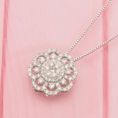 ふるさと納税 甲府市 プラチナ 0.5ctダイヤモンド　シンメトリーペンダントネックレス　HH-019182 |  | 01