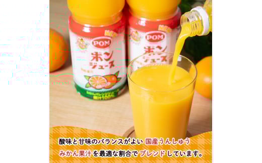 ポンジュース 4.8L ( 800ml × 6本 ) みかん ジュース みかんジュース オレンジジュース 果汁飲料 ペットボトル 果汁 100％ 飲料 愛媛県 松山市 人気おすすめ