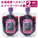 【ふるさと納税】エゾベリーソース 艶 150g×2パック 合計300g フルーツソース ハスカップ スーパーフード 地場産品 蝦夷 エゾ 北海道産 北海道 北広島市製造 送料無料